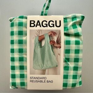 BAGGU Standard Reusable - Green Gingham